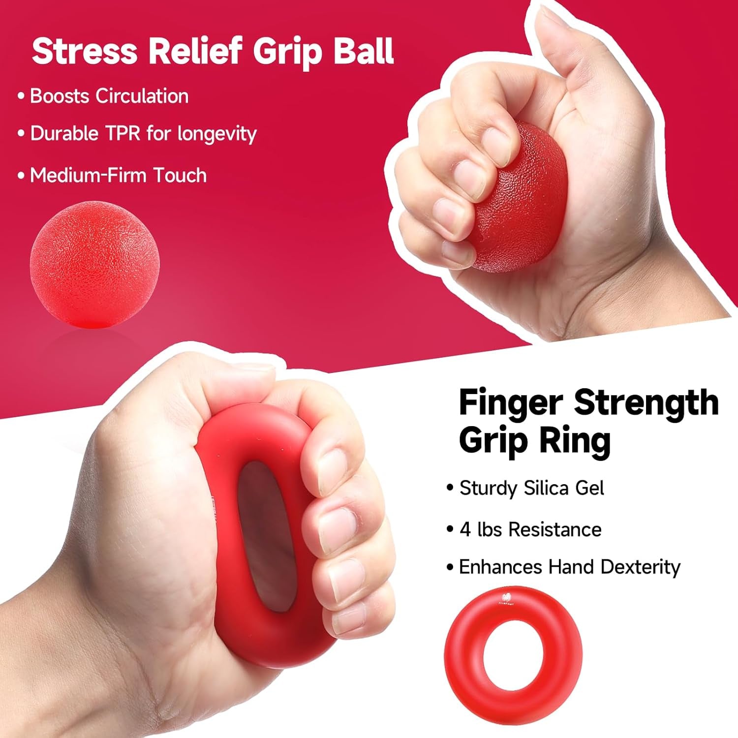 Ultimate 5-Pack Adjustable Resistance Grip Strengthening Kit for Powerful Forearms and Hands