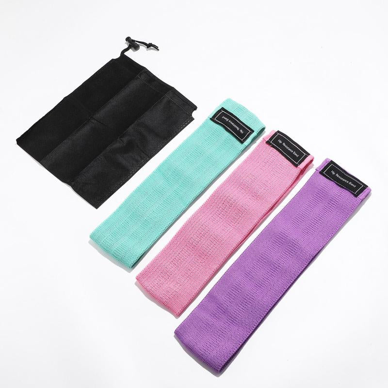 Summer Sports Exercise Resistance Loop Band Set, 3 Counts Elastic Squat Resistance Band, Yoga Stretch Strap, Gym Exercise Equipment for Home Workout, Gym Accessories, Exercise Equipment, Calisthenics Tools, Fitness Equipment, Workout Straps
